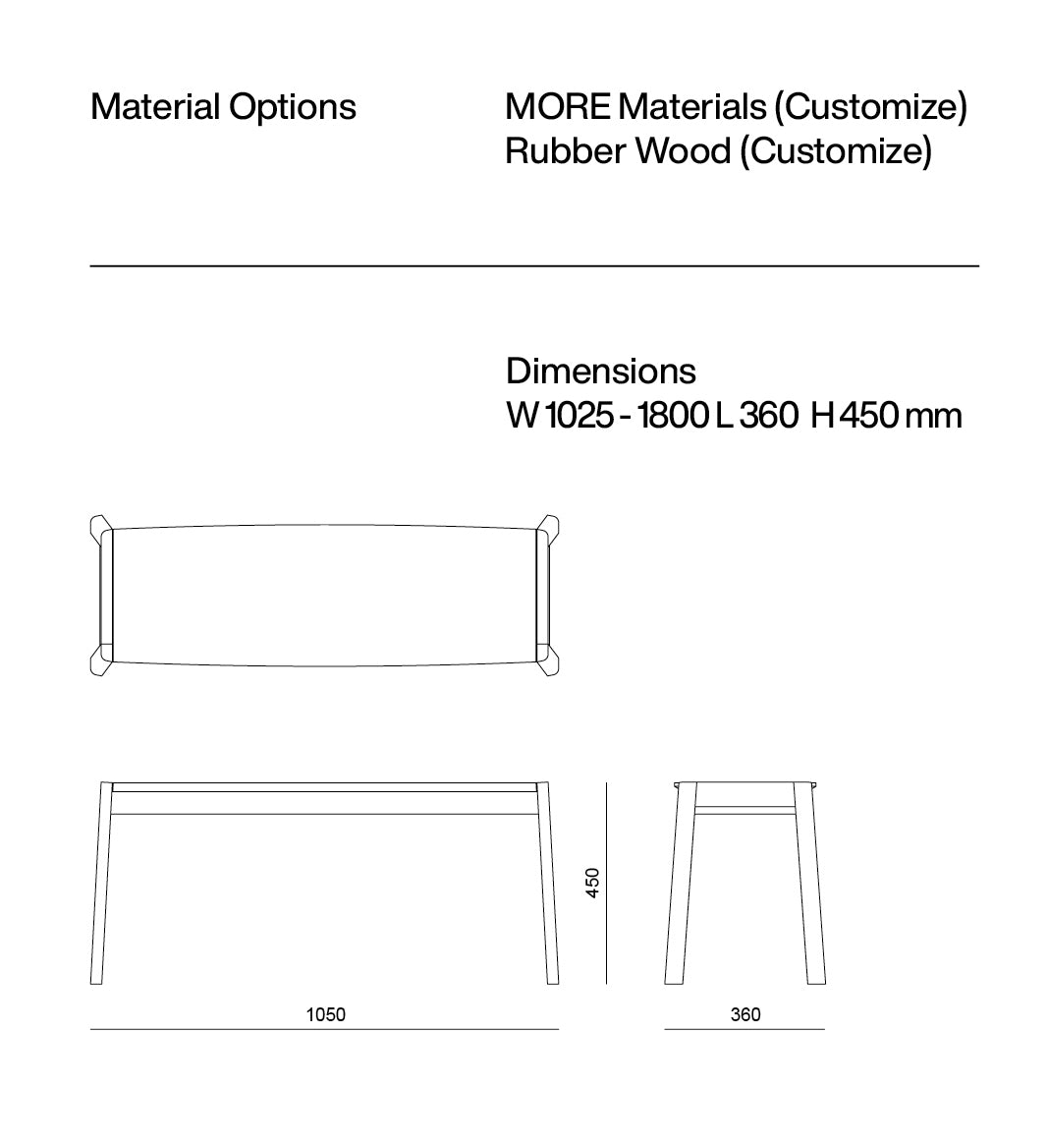 Slab Bench