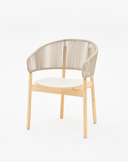 Woven Full Backrest Bound Armchair