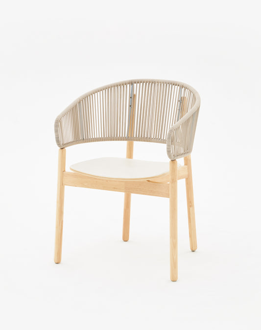 Woven Full Backrest Bound Armchair