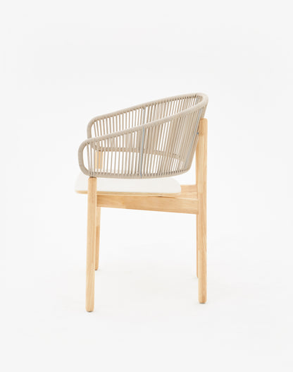 Woven Full Backrest Bound Armchair